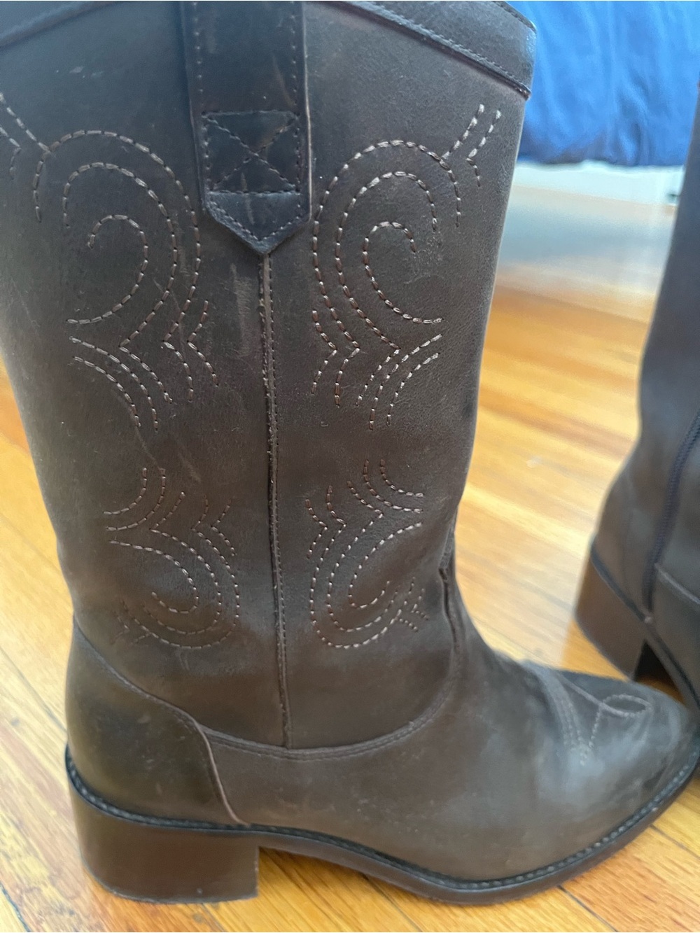 Sezanè Women’s Dark Brown Western Leather Boots